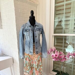 Grungemama Distressed Jean Jacket Size M NWT